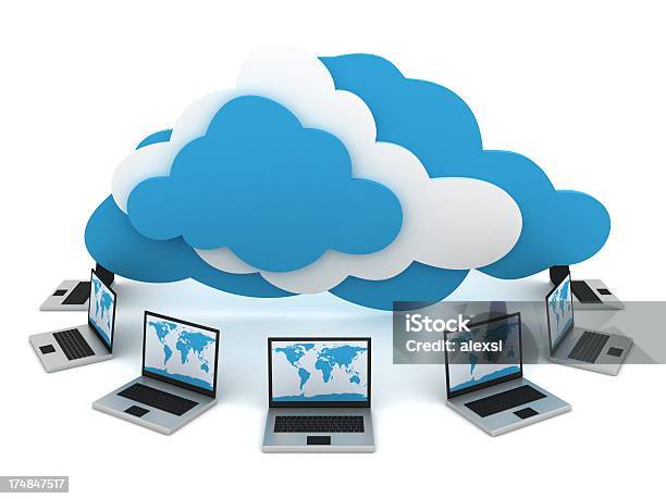 Przetwarzanie W Chmurze - zdjęcia stockowe i więcej obrazów Chmura obliczeniowa - Chmura obliczeniowa, Cyfrowy wyświetlacz, Dane