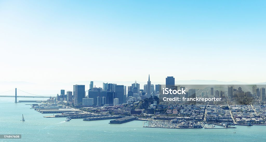 샌프란시스코 시내 스카이라인 - 로열티 프리 건물 외관 스톡 사진