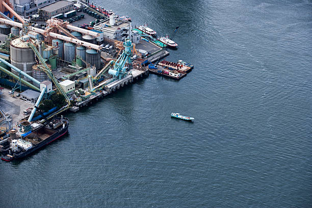 Industrial area in Tokyo Bay