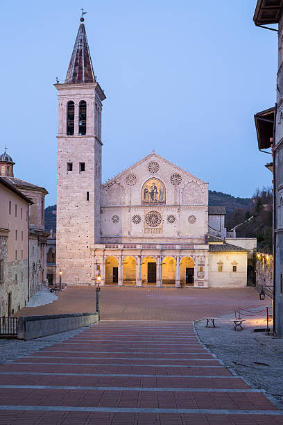 istock Spoleto Cathedral at dusk, Umbria Italy 174847815
