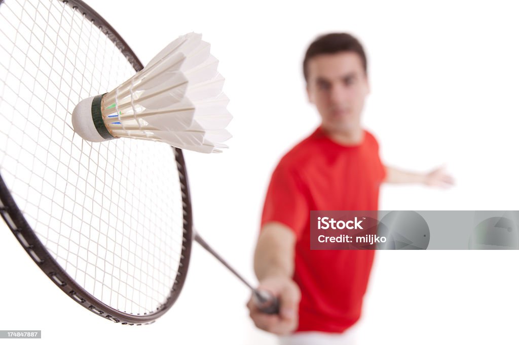 Badminton player - Lizenzfrei Ausrüstung und Geräte Stock-Foto