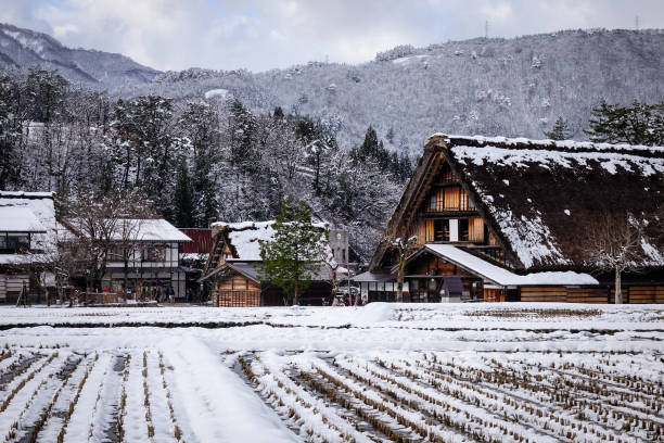 istock Winter scenery in Shirakawa-go, Japan 1748480877
