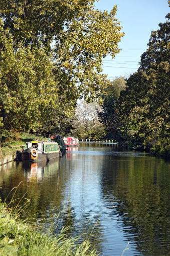 River Lee Navigation, Lee Valley, Waltham Abbey, England