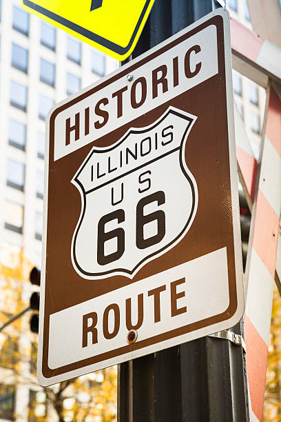 istock Route 66 sign post in Chicago 174849322