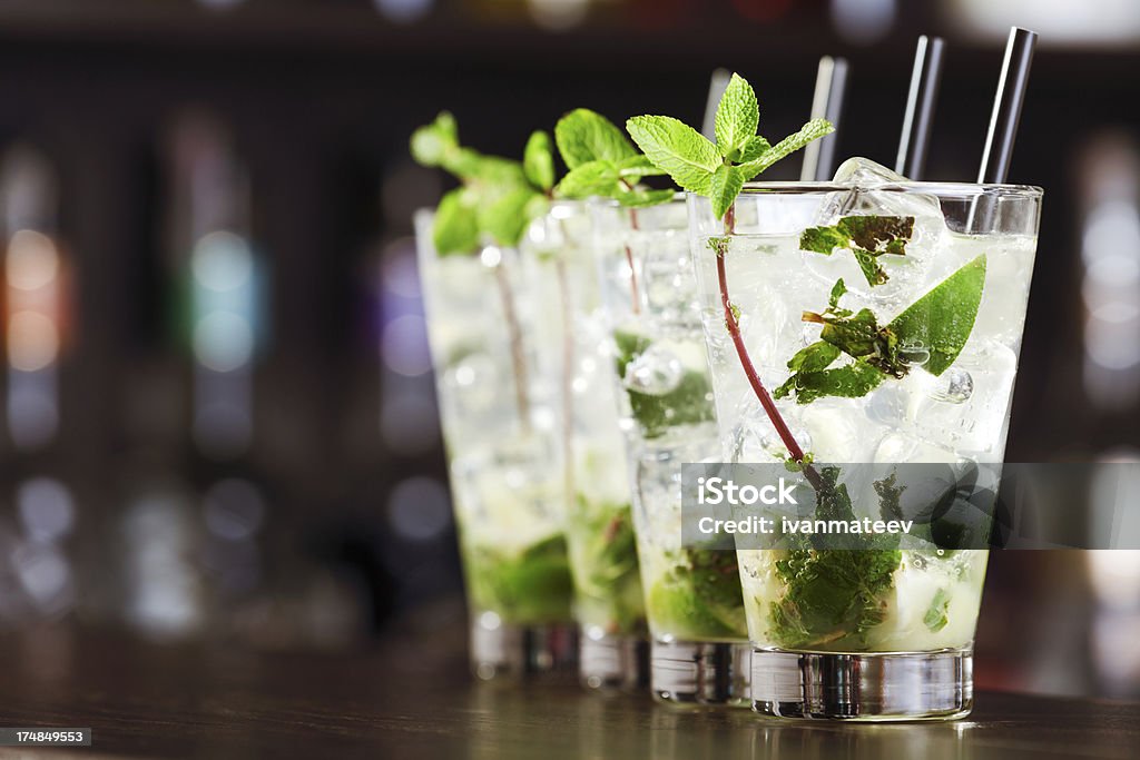 Cócteles Collection-Mojito - Foto de stock de Bar libre de derechos