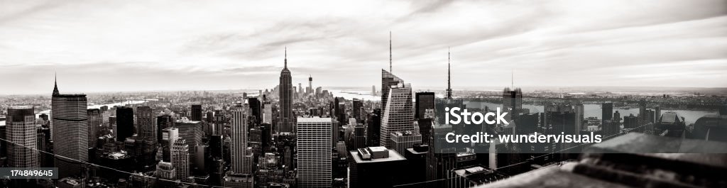 Vista panorámica de Manhattan, ciudad de Nueva York - Foto de stock de Empire State Building libre de derechos