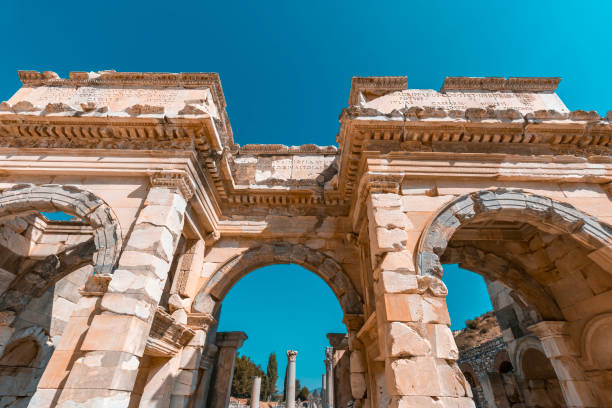 istock Celsius Library in ancient city Ephesus (Efes).  Selcuk, Izmir Turkey 1748497428