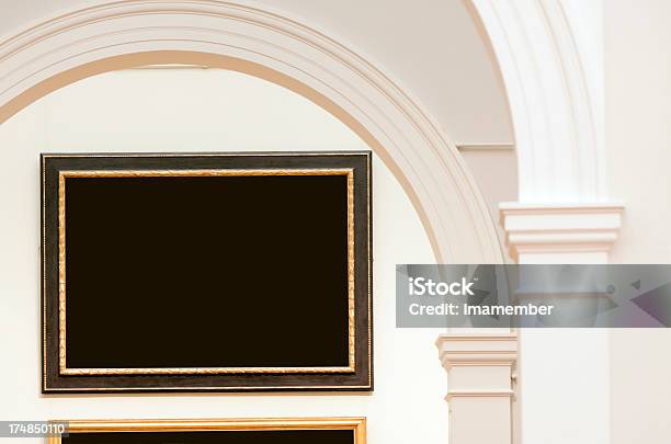 Picture Frame Mit Schwarzen Raum Auf Galerie Wand Platz Für Text Stockfoto und mehr Bilder von Altertümlich