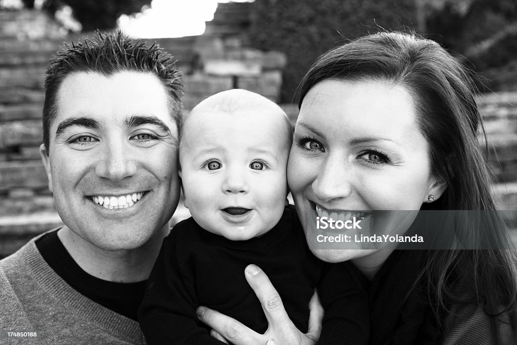 Feliz Retrato de família - Foto de stock de 0-11 meses royalty-free