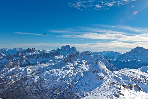 alpine landscape in winter at the famous ski resort in ItalyOTHER IMAGES FROM CORTINA AND ITS SURROUNDINGS: