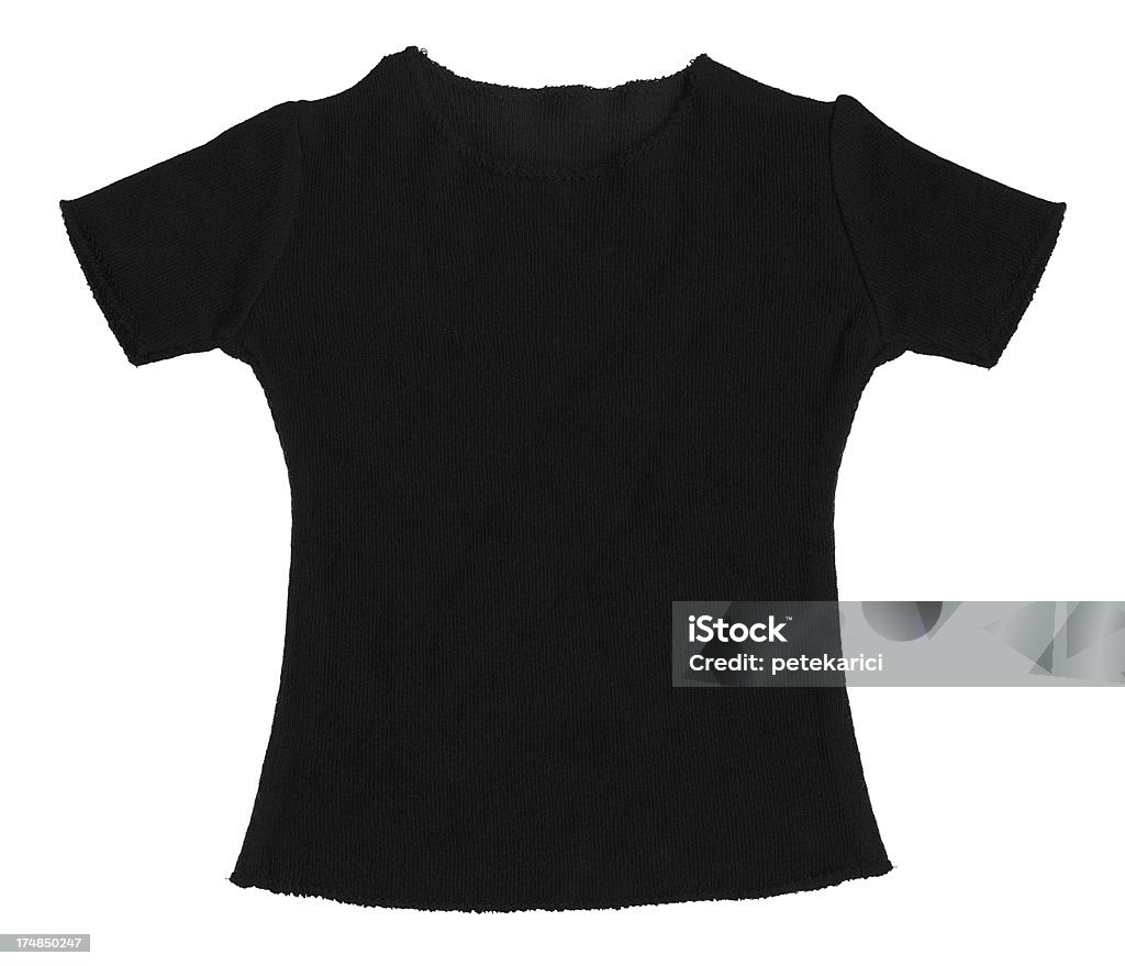 Camiseta preta - Foto de stock de Adulto royalty-free