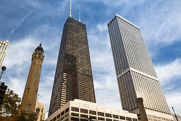 chicago achitecture referência - water tower imagens e fotografias de stock