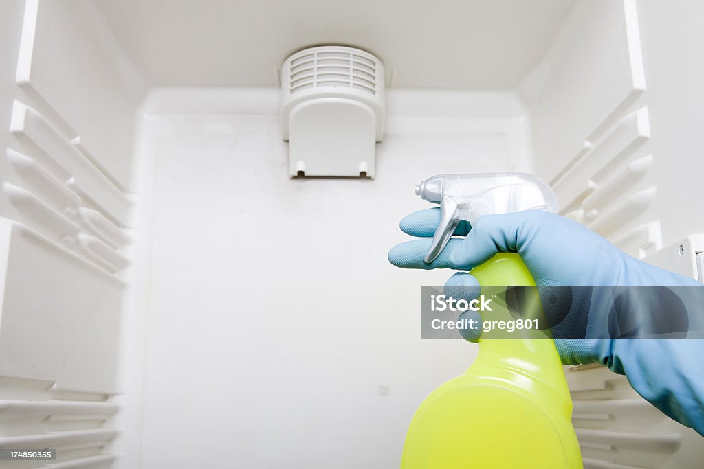 cleaning the fridge XXXL cleaning the fridge Refrigerator Stock Photo