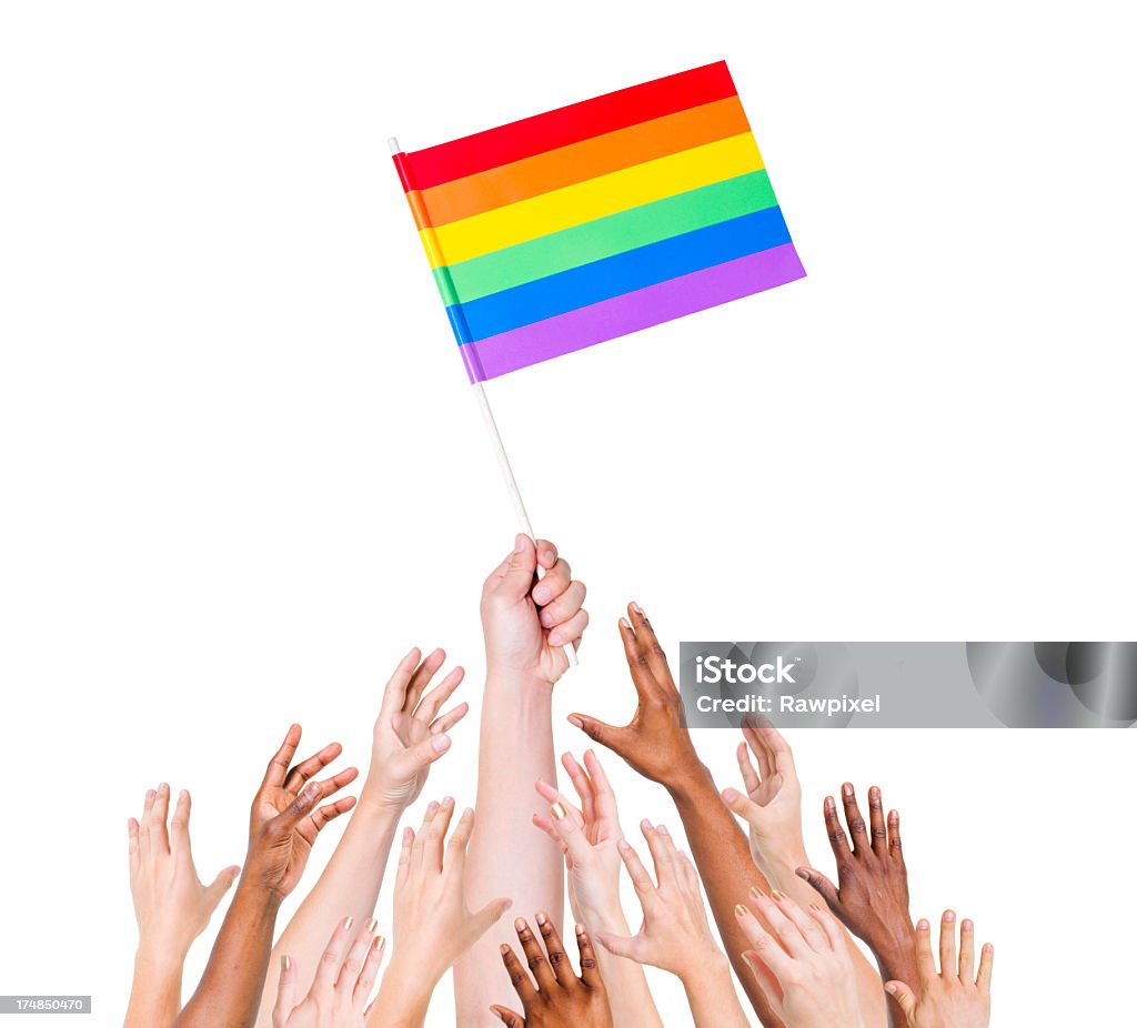 LGBT флаг - Стоковые фото Изолированный предмет роялти-фри