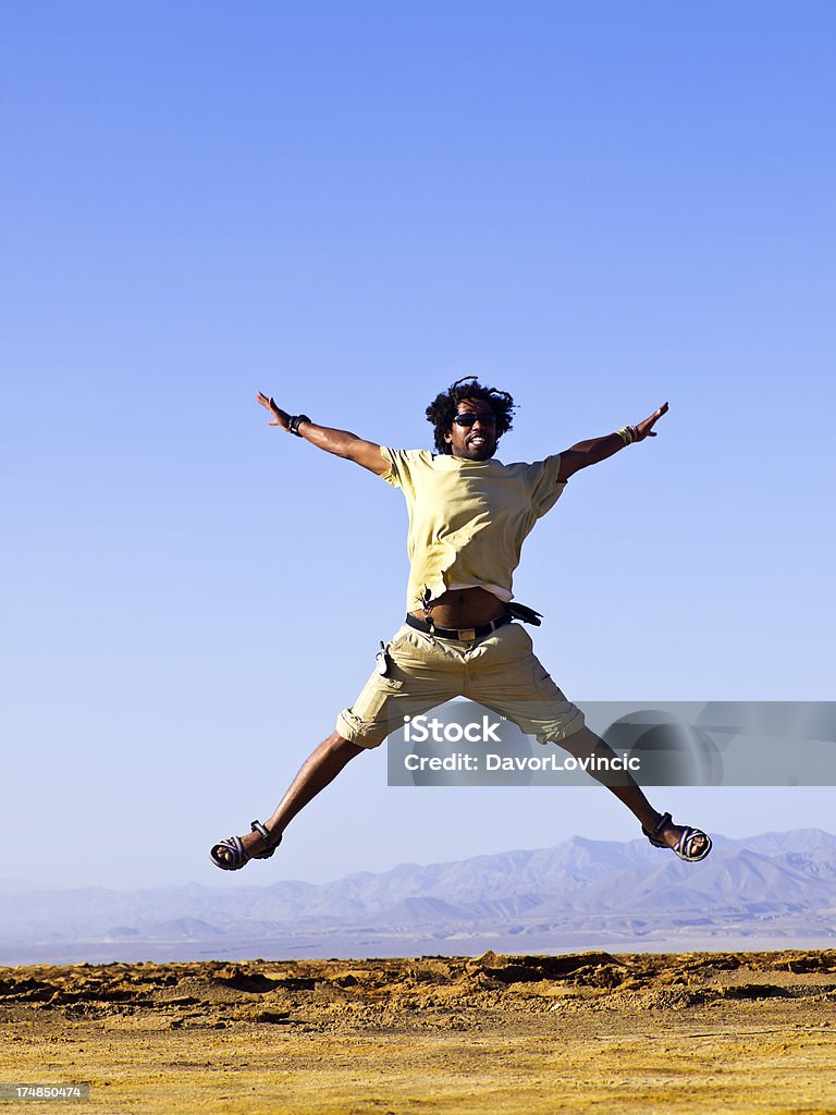 Feliz en Dallol - Foto de stock de Actividad libre de derechos