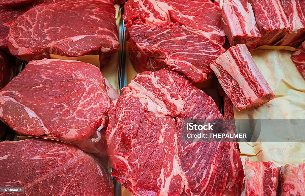 Красное мясо - Стоковые фото Шейный отруб роялти-фри