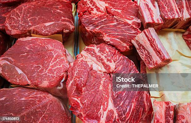 Красное Мясо — стоковые фотографии и другие картинки Шейный отруб - Шейный отруб, Баранина - мясо, Без людей