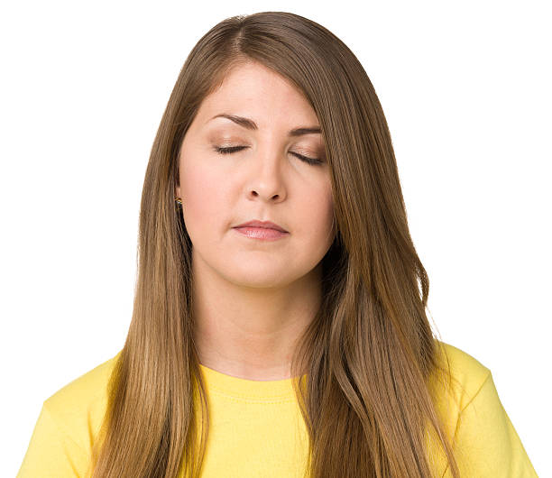 istock Serene Young Woman With Eyes Closed 174850815