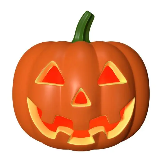 Photo of Halloween Pumpkin 3D Illustration Icon