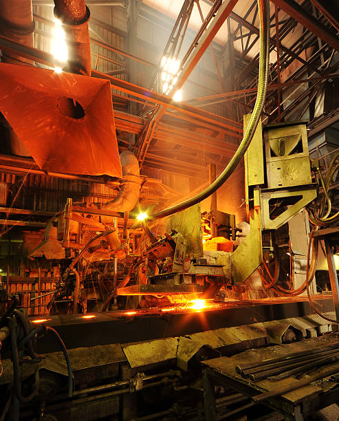 istock Inside  of iron factory 174850984
