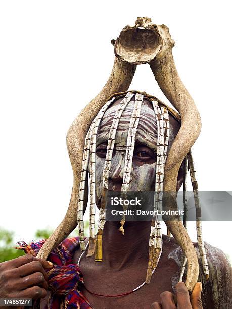 Mursi Ritratto - Fotografie stock e altre immagini di Etiopia - Etiopia, Tribù Mursi, A petto nudo
