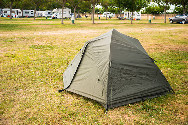 istock Tent In The Forest During A Summer Camp 174851291
