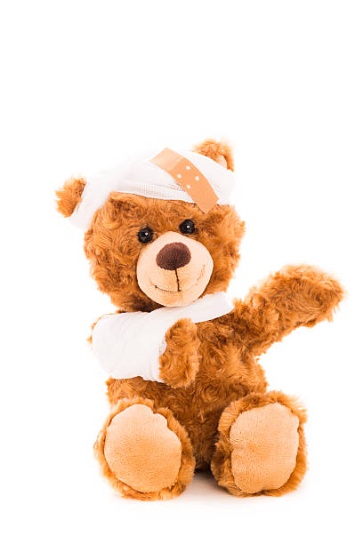 istock Ill but happy teddy bear feeling much better 174851420