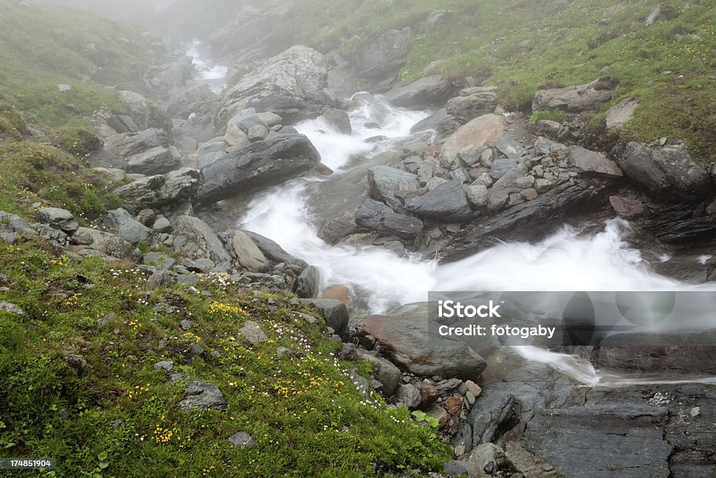 Rio de montanha - Foto de stock de Alpes europeus royalty-free