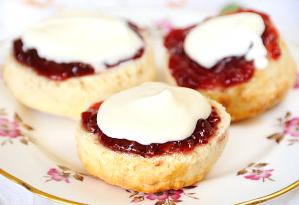 istock Traditional Cream Tea with Scones 174852258