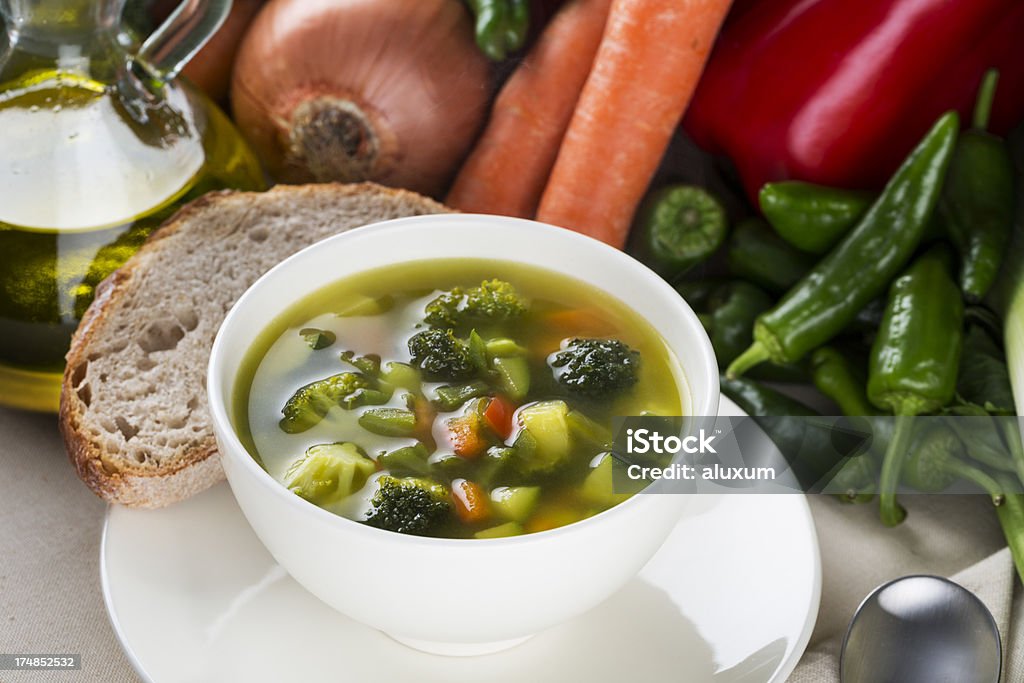 Gemüsesuppe - Lizenzfrei Brokkoli Stock-Foto