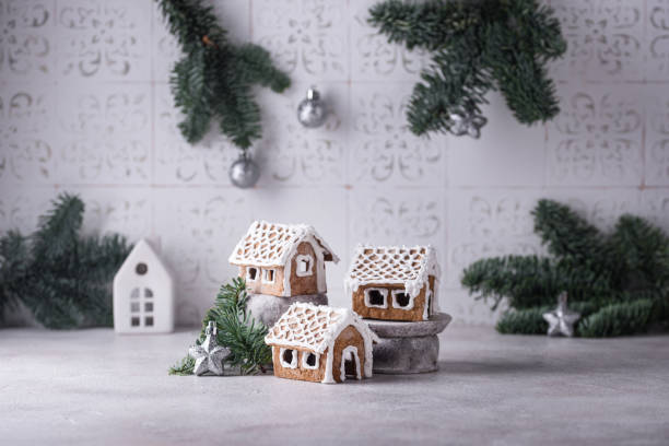 istock Christmas gingerbread house. Festive cookies. 1748527798