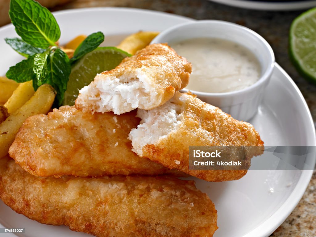 Fish and Chips - Lizenzfrei Fish &amp; Chips Stock-Foto