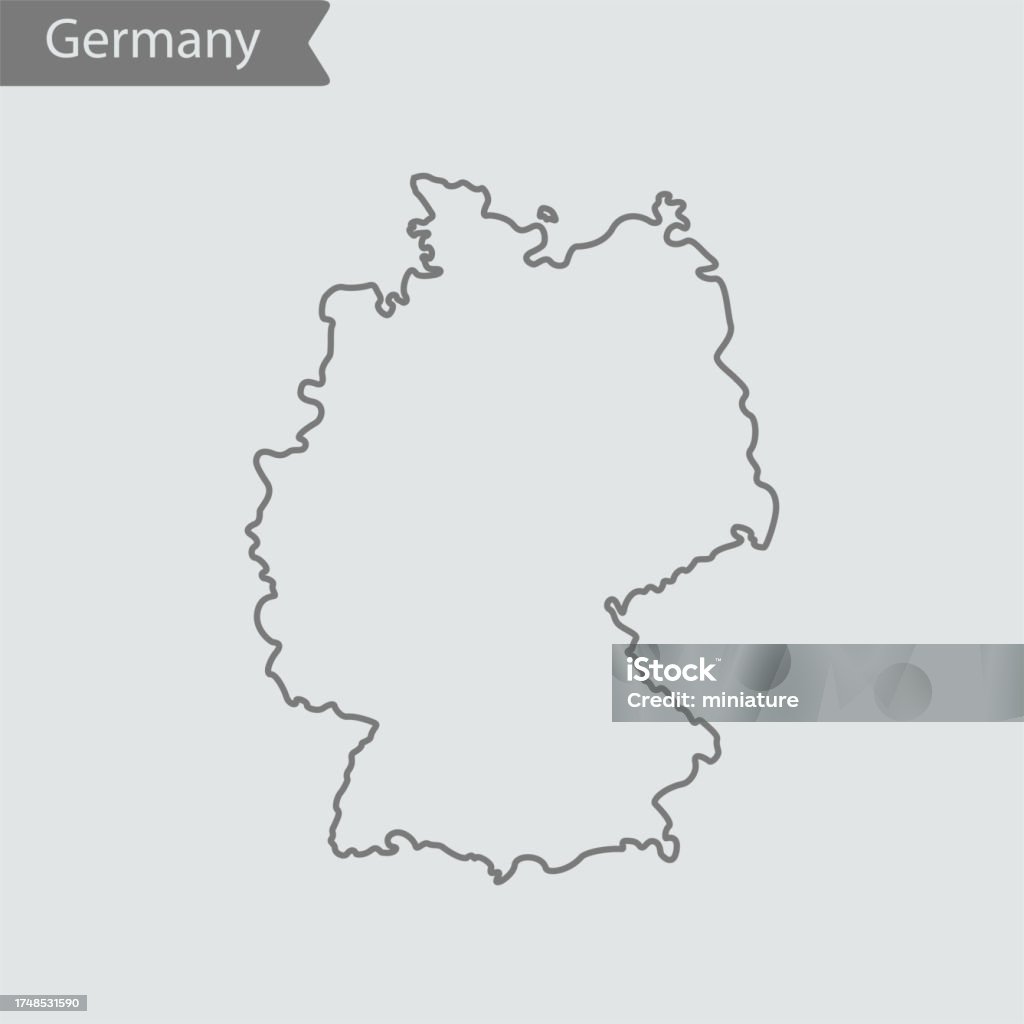 Map Germany Pointed Germany Map Stock Illustration - Download Image Now - Abstract ...