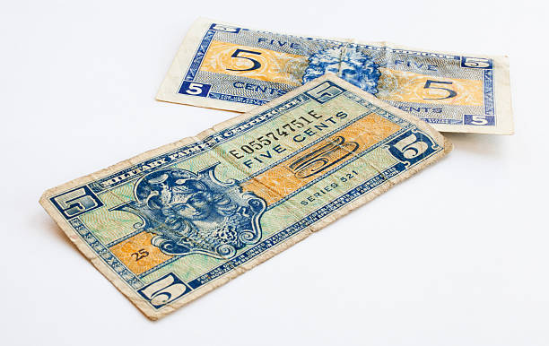 istock Five Cents Military Paper Money 174853192