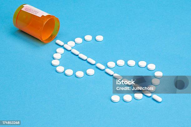 High Costs Of Prescription Medicine Or Healthcare Stock Photo - Download Image Now - Price Tag, Prescription Medicine, Medicine
