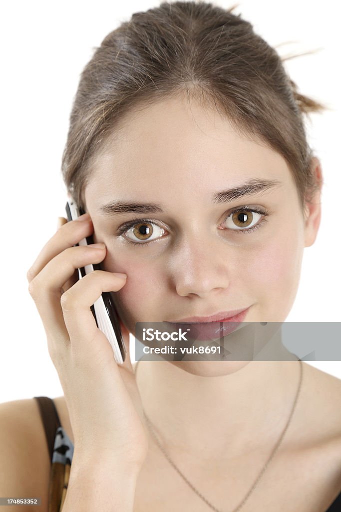 Appel téléphonique - Photo de 14-15 ans libre de droits