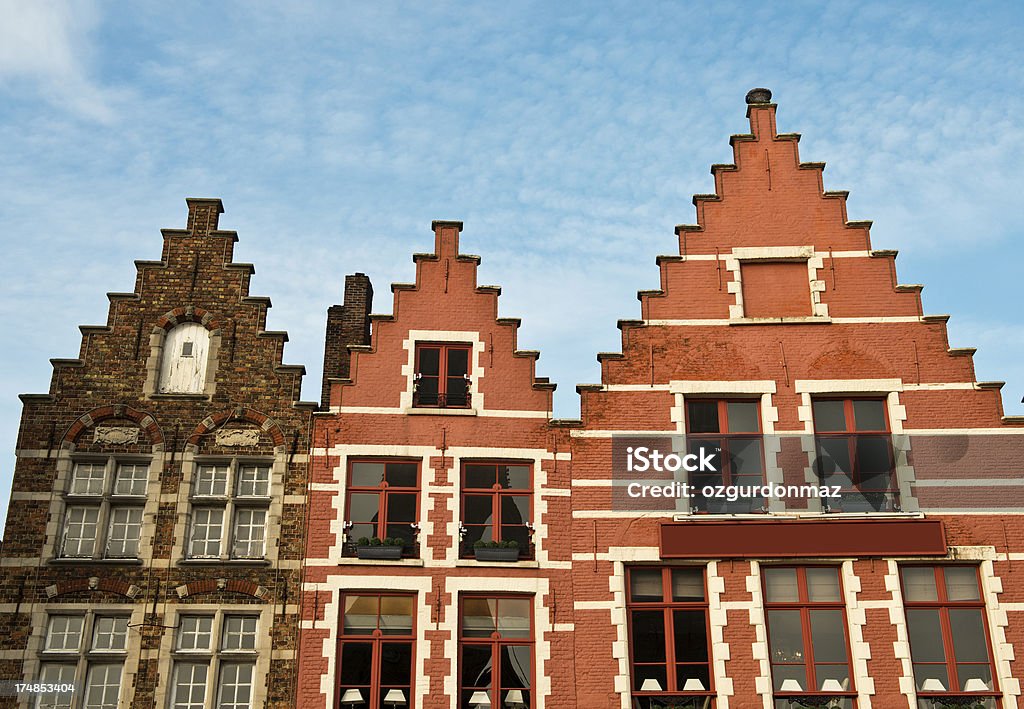 Häuser in Brügge - Lizenzfrei Architektur Stock-Foto