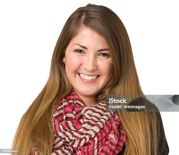 Smiling Young Woman Wearing Neckscarf Stock Photo - Download Image Now - 18-19 Years, 20-24 Years, 20-29 Years