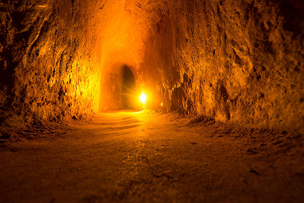 istock Viet Cong guerrilla tunnel in Vietnam 174853902