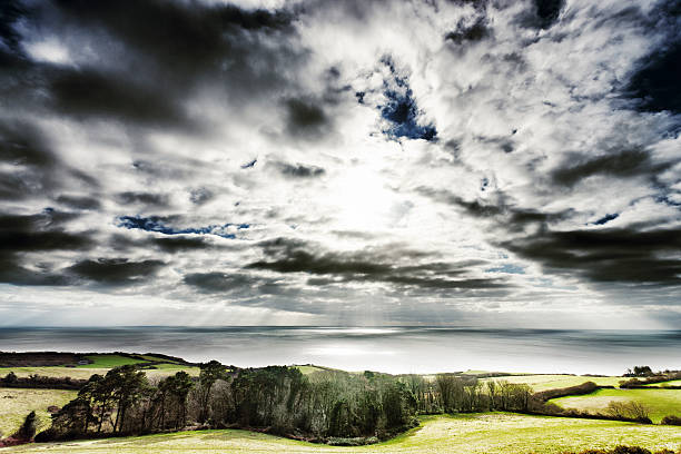istock Dramatic sky over the Jurassic coastline 174854403