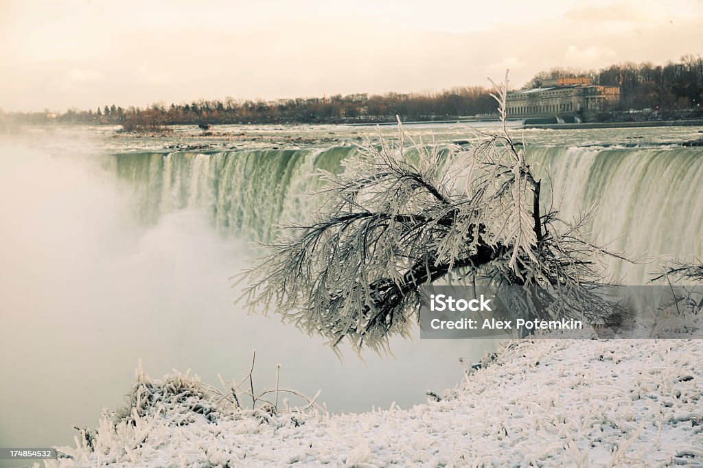 Inverno Niagara Falls - Foto de stock de Azul royalty-free