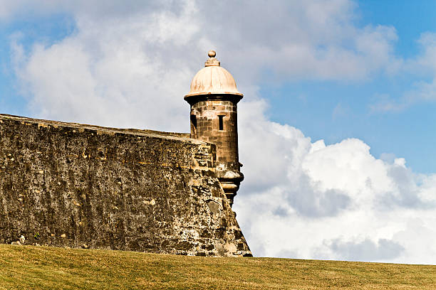 castillo festung el morro - horizon over water old san juan san juan puerto rico puerto rico stock-fotos und bilder