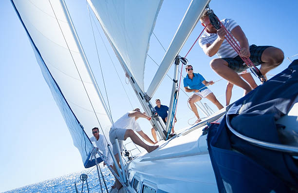 Friends on Sailing Boat