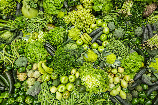 istock Green fruits and vegetables 174854861