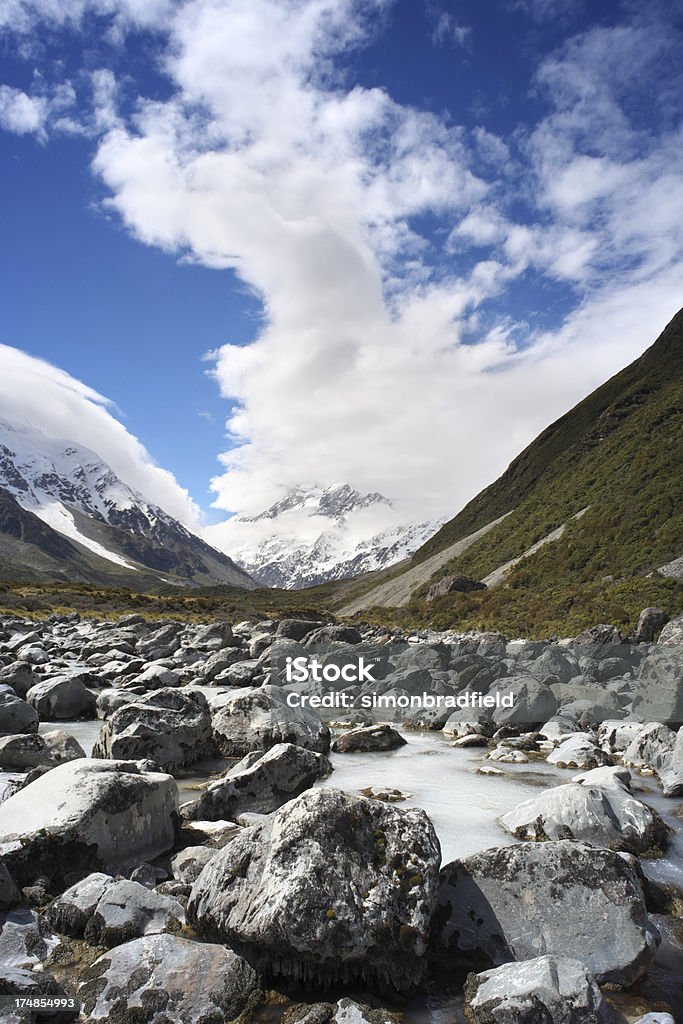 Parque Nacional de Mt Cook - Foto de stock de Alpes do sul da Nova Zelândia royalty-free