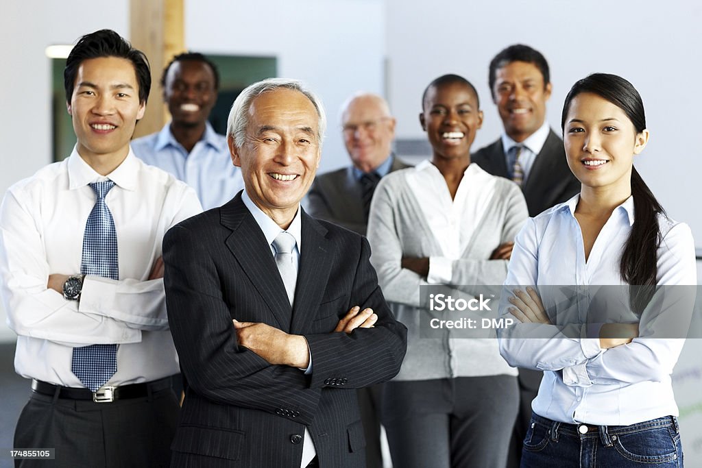 Retrato de equipo de negocios conjuntamente - Foto de stock de Japonés - Oriental libre de derechos