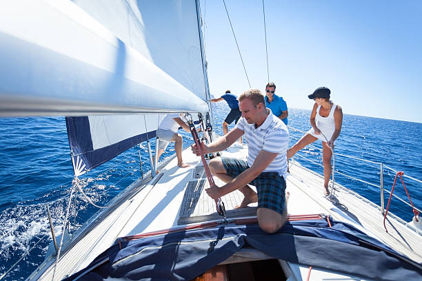 istock Friends on Sailing Boat 174855639