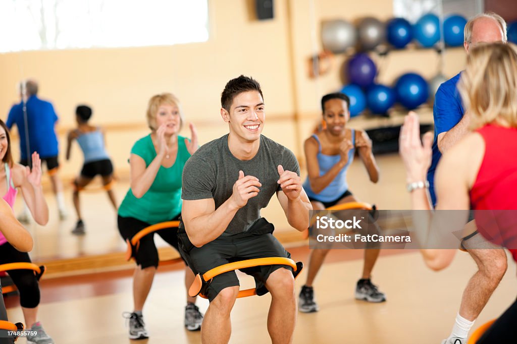 Fitness-Klasse - Lizenzfrei Entspannungsübung Stock-Foto