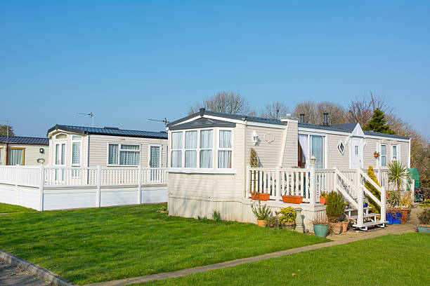 istock Luxury holiday home on a caravan park - UK 174856083
