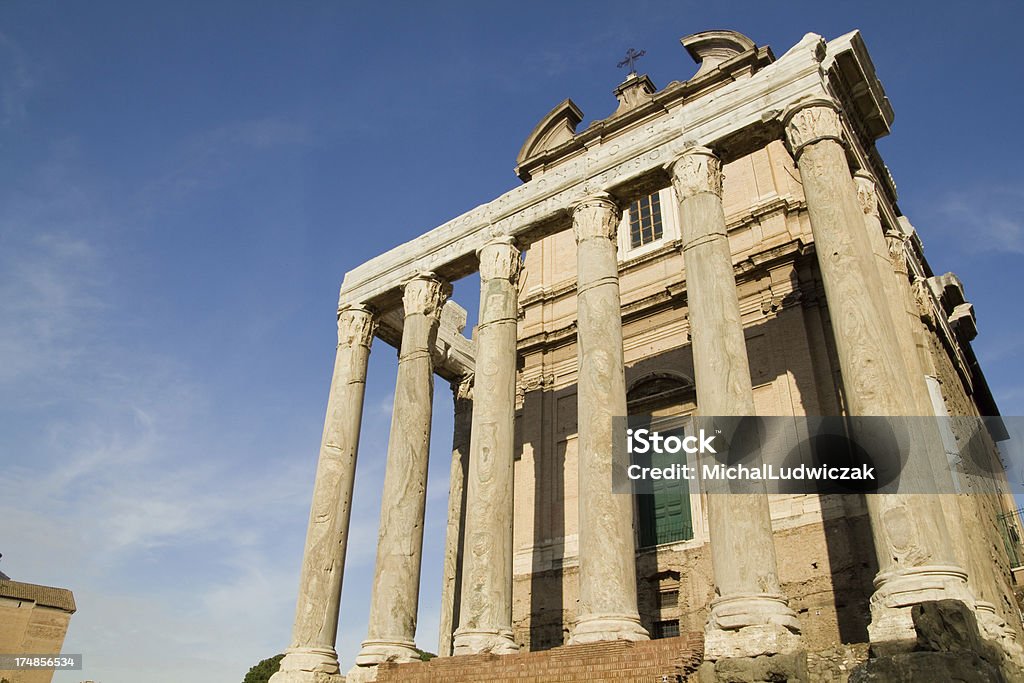 Templo no Fórum Romano - Royalty-free Antigo Foto de stock